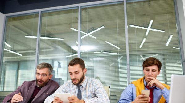 Business People Waiting for Meeting