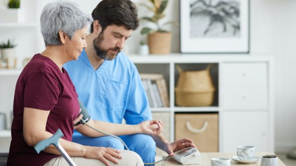 Doctor examining the patient