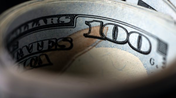 US dollar bill in a macro shot